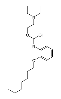 2-(diethylamino)ethyl N-(2-heptoxyphenyl)carbamate结构式