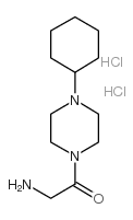 2-氨基-1-(4-环己基-1-哌嗪)乙酮结构式