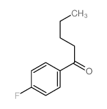 1-(4-氟-苯基)-1-戊酮结构式