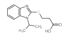 3-[(1-ISOPROPYL-1H-BENZIMIDAZOL-2-YL)THIO]PROPANOIC ACID Structure