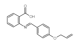 Benzoic acid, 2-(((4-(2-propenyloxy)phenyl)methylene)amino)-结构式