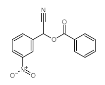 Benzeneacetonitrile, a-(benzoyloxy)-3-nitro-结构式