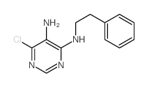 4,5-Pyrimidinediamine, 6-chloro-N4- (2-phenylethyl)- picture