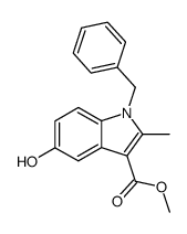 3-(carbomethoxy)-2-methyl-1-(phenylmethyl)-5-hydroxyindole picture