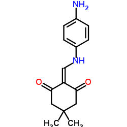 2-{[(4-Aminophenyl)amino]methylene}-5,5-dimethyl-1,3-cyclohexanedione Structure