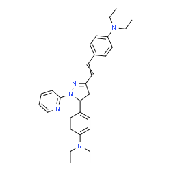 4-[2-[5-[4-(diethylamino)phenyl]-4,5-dihydro-1-(2-pyridyl)-1H-pyrazol-3-yl]vinyl]-N,N-diethylaniline picture