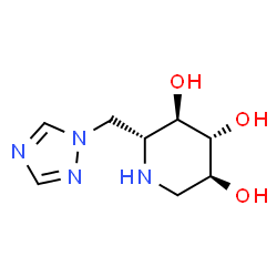 3,4,5-Piperidinetriol, 2-(1H-1,2,4-triazol-1-ylmethyl)-, (2R,3R,4R,5S)- (9CI)结构式