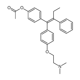 (E)-4-乙酰氧基他莫昔芬结构式