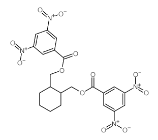 [2-[(3,5-dinitrobenzoyl)oxymethyl]cyclohexyl]methyl 3,5-dinitrobenzoate structure