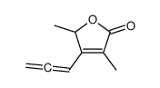 2(5H)-Furanone, 3,5-dimethyl-4-(1,2-propadienyl)- (9CI) Structure