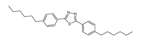 2,5-bis(4-hexylphenyl)-1,3,4-thiadiazole Structure