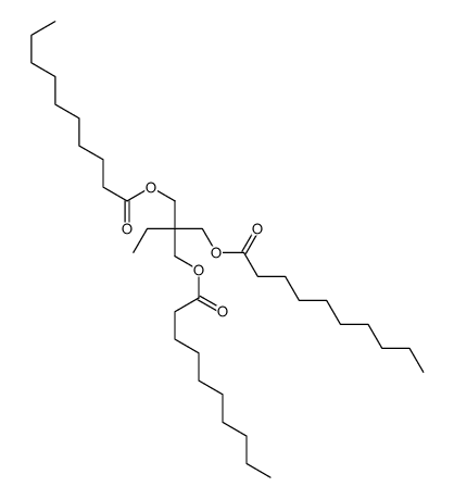 2-乙基-2-[[(1-氧癸基)氧]甲基]-1,3-丙二醇的癸酸酯结构式