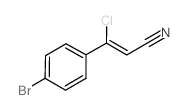 3-(4-BROMOPHENYL)-3-CHLOROACRYLONITRILE Structure