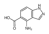 4-氨基-1H-吲唑-5-羧酸结构式