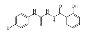 1-Salicyloyl-4-(p-bromophenyl)thiosemicarbazide结构式