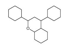 2,4-dicyclohexyl-3,4,4a,5,6,7,8,8a-octahydro-2H-chromene结构式