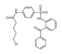 N-[4-[(2-benzoylphenyl)sulfamoyl]phenyl]-5-chloropentanamide结构式