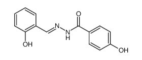 4-hydroxybenzoic acid [(2-hydroxyphenyl)methylene]hydrazide structure