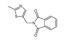 2-[(2-methyl-1,3-thiazol-5-yl)methyl]isoindole-1,3-dione结构式