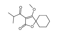 3-isobutyryl-4-methoxy-1-oxaspiro[4.5]dec-3-en-2-one Structure