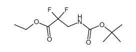 Ethyl 3-(Boc-amino)-2,2-difluoropropanoate Structure