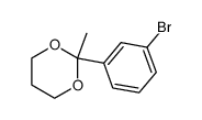 2-(3-bromophenyl)-2-methyl-[1,3]dioxane结构式