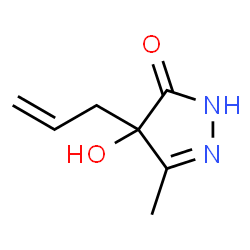 2-Pyrazolin-5-one,4-allyl-4-hydroxy-3-methyl- (5CI)结构式