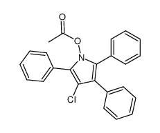 1-acetoxy-3-chloro-2,4,5-triphenyl-pyrrole结构式