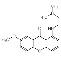 1-(2-dimethylaminoethylamino)-7-methoxy-xanthen-9-one structure