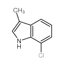 7-氯-3-甲基-1H-吲哚结构式