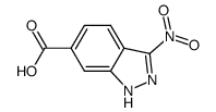 3-nitro-1H-indazol-6-carboxylic acid结构式