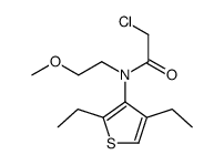 2-chloro-N-(2,4-diethylthiophen-3-yl)-N-(2-methoxyethyl)acetamide Structure