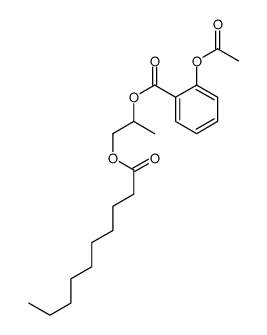 1-decanoyloxypropan-2-yl 2-acetyloxybenzoate Structure