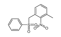 1-(benzenesulfonylmethyl)-3-methyl-2-nitrobenzene结构式