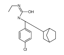 1-(3-bicyclo[2.2.1]heptanyl)-1-[(4-chlorophenyl)methyl]-3-ethylurea Structure