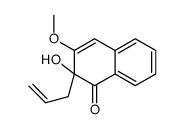 2-hydroxy-3-methoxy-2-prop-2-enylnaphthalen-1-one结构式