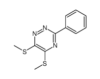 5,6-bis(methylsulfanyl)-3-phenyl-1,2,4-triazine结构式