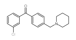 3-CHLORO-4'-PIPERIDINOMETHYL BENZOPHENONE结构式