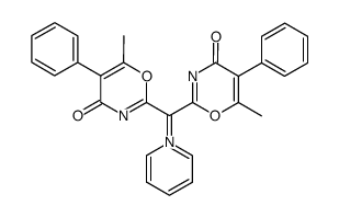 pyridinium bis(5-phenyl-6-methyl-4-oxo-4H-1,3-oxazin-2-yl)methylide结构式