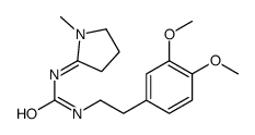 1-[2-(3,4-dimethoxyphenyl)ethyl]-3-(1-methylpyrrolidin-2-ylidene)urea结构式