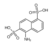 5-amino-naphthalene-1,6-disulfonic acid结构式