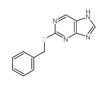 2-benzylsulfanyl-5H-purine结构式