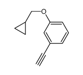 1-(cyclopropylmethoxy)-3-ethynylbenzene结构式