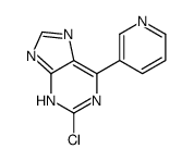 2-chloro-6-pyridin-3-yl-7H-purine Structure