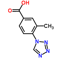 3-Methyl-4-(1H-tetrazol-1-yl)benzoic acid Structure