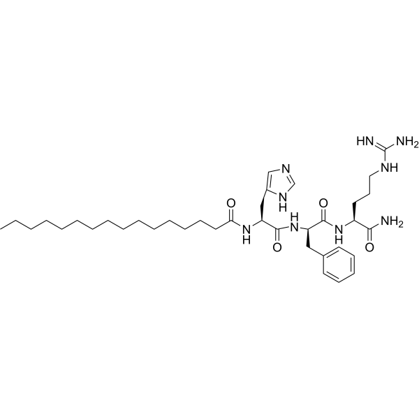 Palmitoyl Tripeptide-8 structure