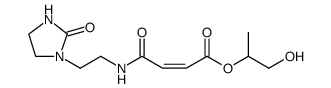 2-hydroxyisopropyl 4-oxo-4-[[2-(2-oxoimidazolidin-1-yl)ethyl]amino]isocrotonate Structure