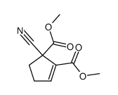 dimethyl 1-cyanocyclopent-2-ene-1,2-dicarboxylate Structure