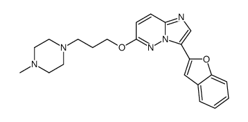 3-benzofuran-2-yl-6-[3-(4-methyl-piperazin-1-yl)-propoxy]-imidazo[1,2-b]pyridazine Structure