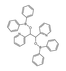 1.2-Bis-pyridyl-(2)-ethylenglykol-bis-diphenylborylether结构式